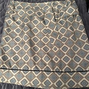 Prada Skirt in Blue and Cream Pattern